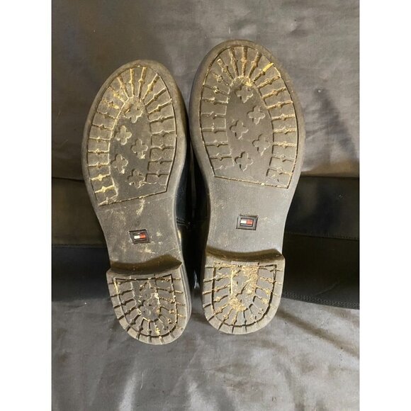 Tommy Hilfiger girls Size 3 Boots Black Riding Design Classic Side Zip Tall - Picture 5 of 5